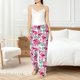 thumbnail image 4 of Fotbe Flamingo Pantalones de Pijama para Mujer, Pantalones de Dormir, Pantalones Pj con Cordón y Bolsillos-3X-Large, 4 of 6