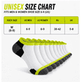 thumbnail image 4 of Athletic Ankle Socks for Men & Women 10 Pairs, Color Block Design with Breathable Comfort for Sports and Everyday Activities, White/Grey/Green, Shoe Size 6-9, 4 of 5