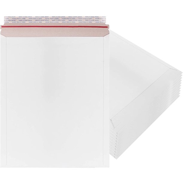Rigid Mailers 17x21 Paperboard mailers 17 x 21. Pack of 10 white photo