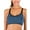 Blue, variant on Women's Seamless Sports Bra Paded Racerback Support for Gym Workout Activewear Fitness Yoga Bra