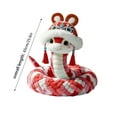 thumbnail image 4 of Hxlamzoo Elegant Snake Cute High Beauty Style Plush Doll with Hat, Decoration Ornament, New Year Gifts for Family and Friends, 4 of 9