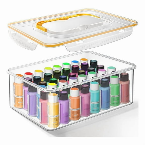 1 * Acrylic Paint Storage Box-Transparent