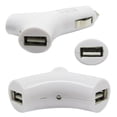 thumbnail image 2 of 2.2A Car Charger for Google Pixel 5a 5G,5,4a,4,XL,5G Phones - 2-Port USB DC Socket Power Adapter Plug-in White, 2 of 2