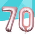 thumbnail image 4 of Globos gigantes de aluminio de 40 pulgadas con el número 70 para fiestas, festivales, cumpleaños, aniversarios, accesorios para fotos, 4 of 5