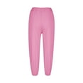 thumbnail image 5 of Sngxgn Womens Wide Leg Pants High Waisted Joggers Loose Lounge Pants(Pink,XXL), 5 of 8