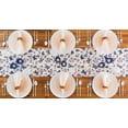 thumbnail image 2 of EcoQuality 7" inch Round Translucent Peach Blue Plastic Plates Crystal Like Design, China Like Party Plates, Heavy Duty Large Disposable Dinner Charger Salad Plate Weddings,Serveware,Tableware (20), 2 of 3
