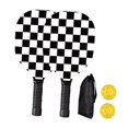 thumbnail image 2 of Raqueta de Pickleball Zulema con Agarre Cómodo y Rejilla en Blanco y Negro, 2 of 8