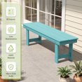 thumbnail image 5 of SERWALL Outdoor Bench Set of 2, HDPE Backless Patio Bench, Weather-Resistant Garden Bench for Porch, Yard & Backyard, Aruba, 5 of 10