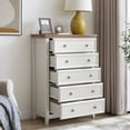 thumbnail image 6 of Beige 5 Drawer Chest with Stable Feet | Reliable Storage for Home Items, 6 of 7