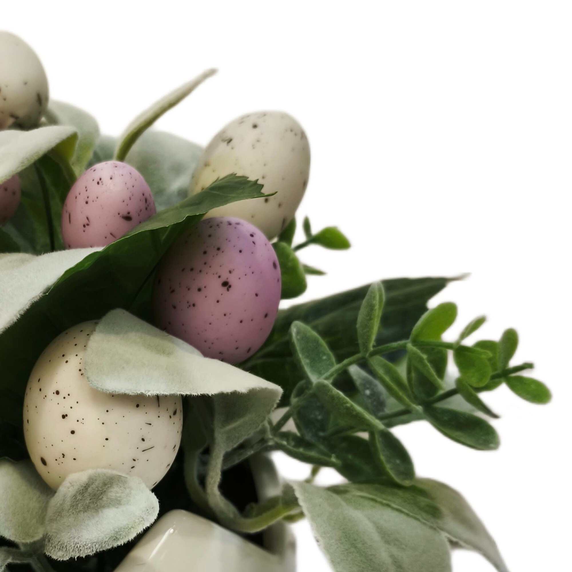 Easter Artificial Plant in White Egg Pot, 8 in, by Way To Celebrate