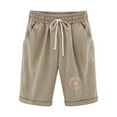 thumbnail image 1 of Birdeem Top and Shorts Sets for Women Womens Elastic Waist Printing Drawstring Shorts, 1 of 12