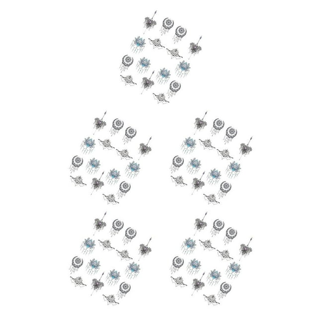 Thinsony Women Girls Butterfly Manicure Art Stickers Flower Sticker Tips Manicure Decoration DIY Tools 2 5Set