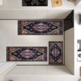 thumbnail image 4 of IsecretJoy Non Slip Kitchen Rugs Sets of 3, Washable Kitchen Mats for Floor Waterproof & Stain Resistant Runner Rug for Kitchen, Laundry Room, Hallway, 4 of 11