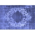 thumbnail image 1 of Ahgly Company Indoor Rectangle Oriental Blue Industrial Area Rugs, 2' x 5', 1 of 4
