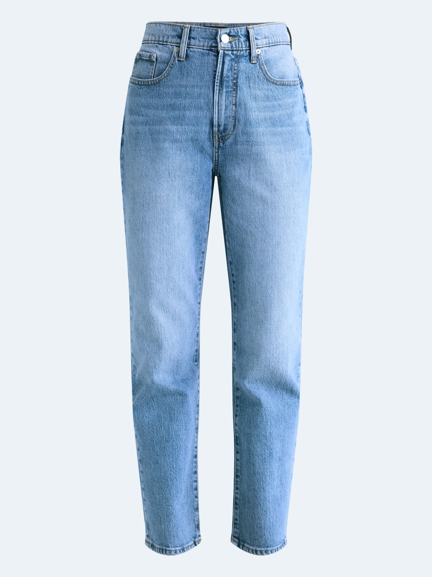 Free Assembly Women's High Rise Straight Leg Jeans, 30" Inseam, Sizes 0-20
