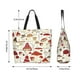 thumbnail image 5 of Fotbe Cartoon Mushrooms Bolsa Tote Estética de Lona con Estampado para Mujer - Bolsa Reutilizable de Hombro Casual para Vacaciones, Compras, Trabajo y Gimnasio, 5 of 8