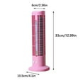 thumbnail image 3 of Fwttom Tower Fan - Quiet Bladeless Standing Fan with LED Light, 2 Speeds, Mini Portable Personal Desk Fan That Blow Cold Air, Fan for Bedroom Office Kitchen, 13", 3 of 9