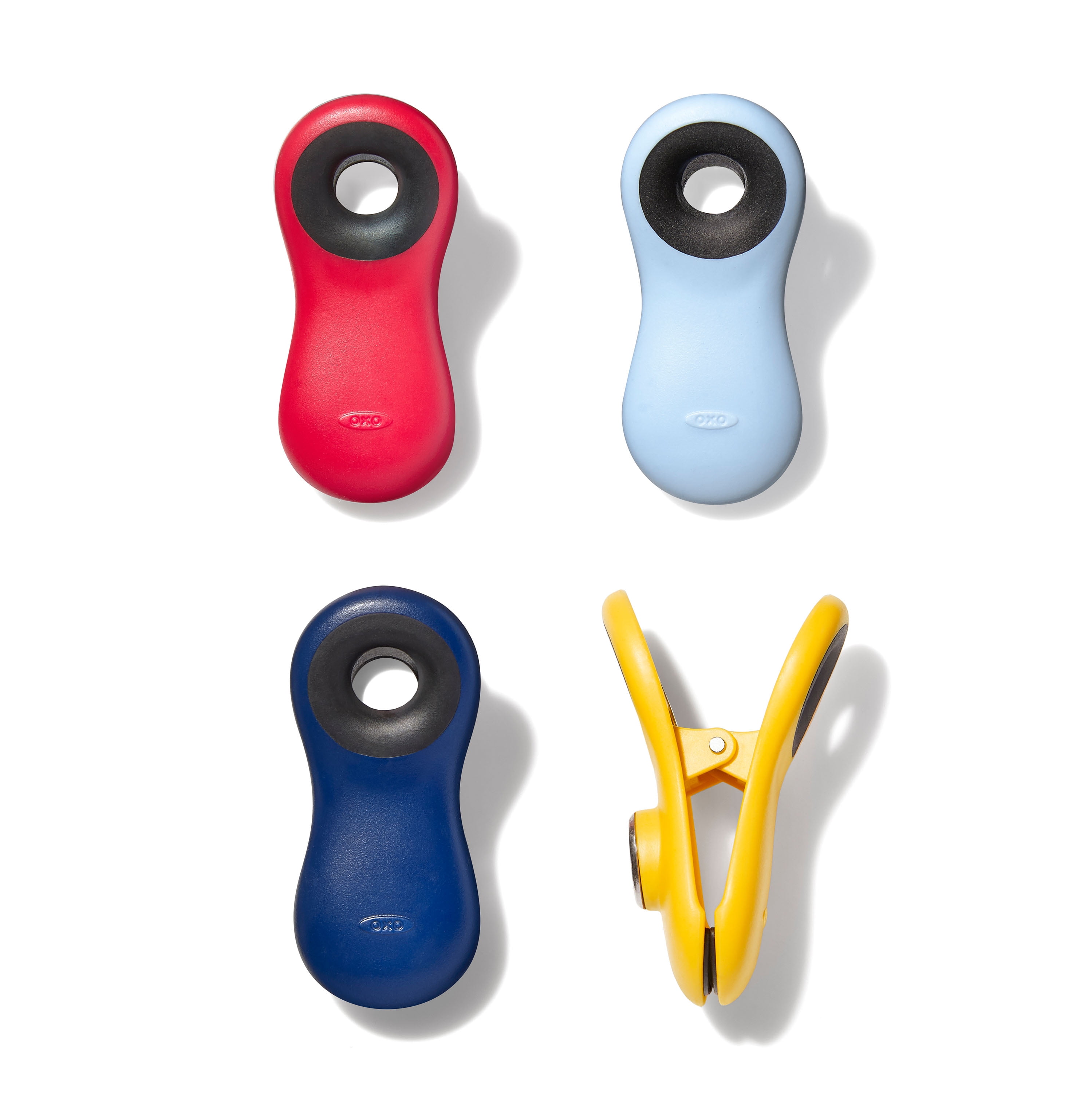 (2 pack) OXO Softworks Magnetic All-Purpose Plastic Clips, 4 Pack