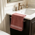 thumbnail image 6 of Kyusrd Hand Towels for Bathroom,Cotton Soft Absorbent Decorative Hand Towel for Face Spa Bath Gym Kitchen,Pink,35x75cm, 6 of 6