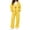 Yellow #109, variant on Women's 2 Piece Zip Up Hoodie Set Long Sleeve Sweatshirt and Wide Leg Pants Relaxed Casual Fleece Travel Set