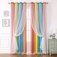 thumbnail image 3 of Rideaux à Étoiles à Double Couche pour Enfants, Rideaux d'Extérieur pour Chambre de Bébé, Rideaux à Oeillets, Panneaux Longs, Rideaux L x H ( of ), 3 of 9