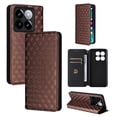 thumbnail image 1 of Funda Flip para Xiaomi 14T Pro con Patrón de Cuadros y Cierre Magnético Seguro, 1 of 6