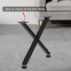 thumbnail image 5 of Yeshouse patas industriales en forma de X para mesa de centro, juego de 2 patas de acero resistentes con pies antiarañazos, ideales para bancos, mesas pequeñas y proyectos de bricolaje, 5 of 8