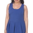 thumbnail image 3 of White Mark Women's Plus Size Crystal Fit and Flare Dress, 3 of 3