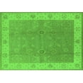 thumbnail image 1 of Ahgly Company Indoor Rectangle Oriental Green Traditional Area Rugs, 2' x 5', 1 of 4