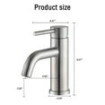 thumbnail image 4 of PROOX Single Hole Faucet Single-handle Bathroom Faucet, 4 of 6