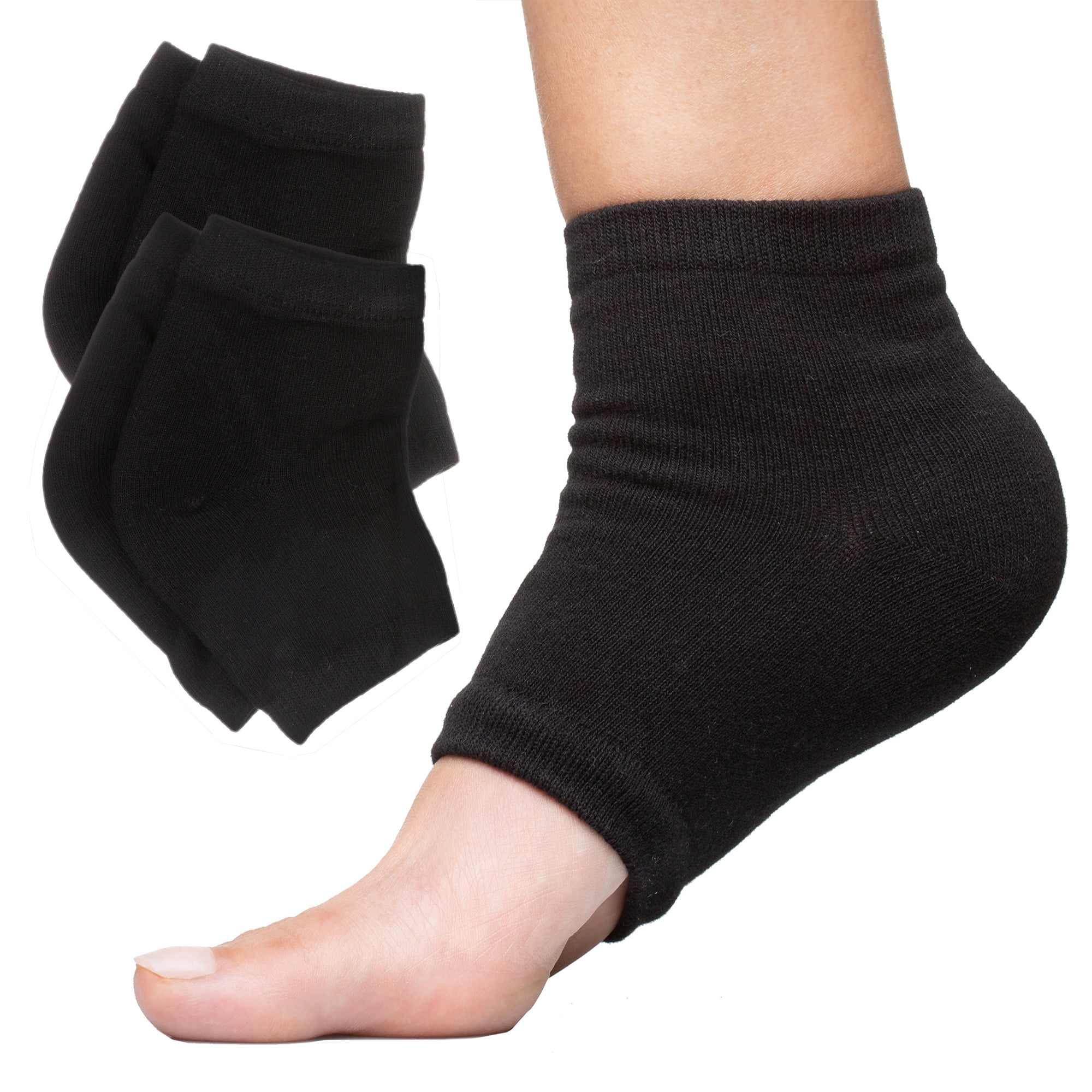 ZenToes Men's Large 12+ Moisturizing Heel Socks Gel Lined to Heal Dry ...