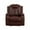 Chair, variant on Recliner Chair, Living Room Furniture Power Leather 3 Seater Reclining Sofa with LED Lights/Storage Console/Cup Holders (Brown)