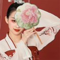 thumbnail image 4 of 6pcs Chinese Hand Fan Frames: Iron Structure DIY Hoops Creative Design Silk Fan Frames for Wedding Stage Performance Hanfu, 4 of 4