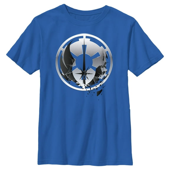 Boy's Star Wars: Obi-Wan Kenobi Jedi and Empire Logo Graphic Tee Royal Blue Medium