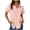 Pink, variant on Staron Women's Casual Short Sleeve Shirt Solid Color Fashion Button-Up Zippered Pocket T-Shirt Top for Hiking Outdoor Travel, Pink XL