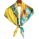 thumbnail image 2 of Bufanda de seda para mujer, bufandas grandes de seda para mujer, elegante bufanda de seda, estola para el pelo, pañuelo largo y ligero de seda, pañuelo para el cuello, regalo para mujer, 2 of 4