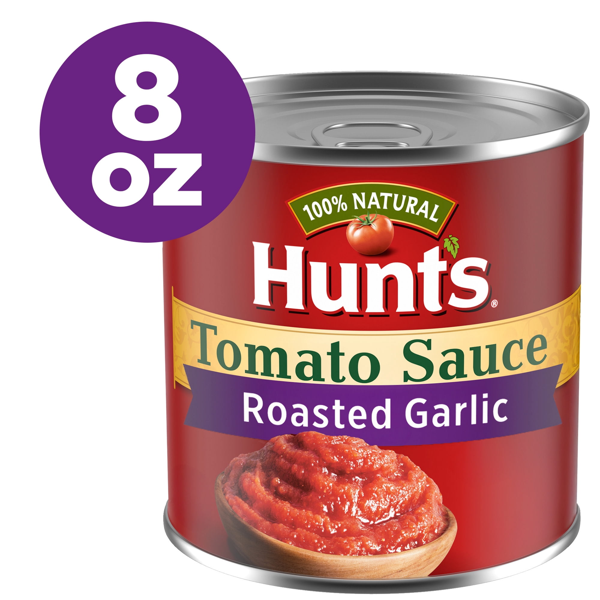 (24 pack) Hunt’s Tomato Sauce with Roasted Garlic, 8 oz. Can (Pack of 24)