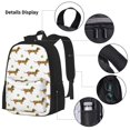 thumbnail image 3 of Balery Dachshund Going To Play Tennis Mochila escolar 3 en 1 para niños: mochila resistente con lonchera térmica y estuche para lápices. Mochila escolar para niños y niñas., 3 of 7
