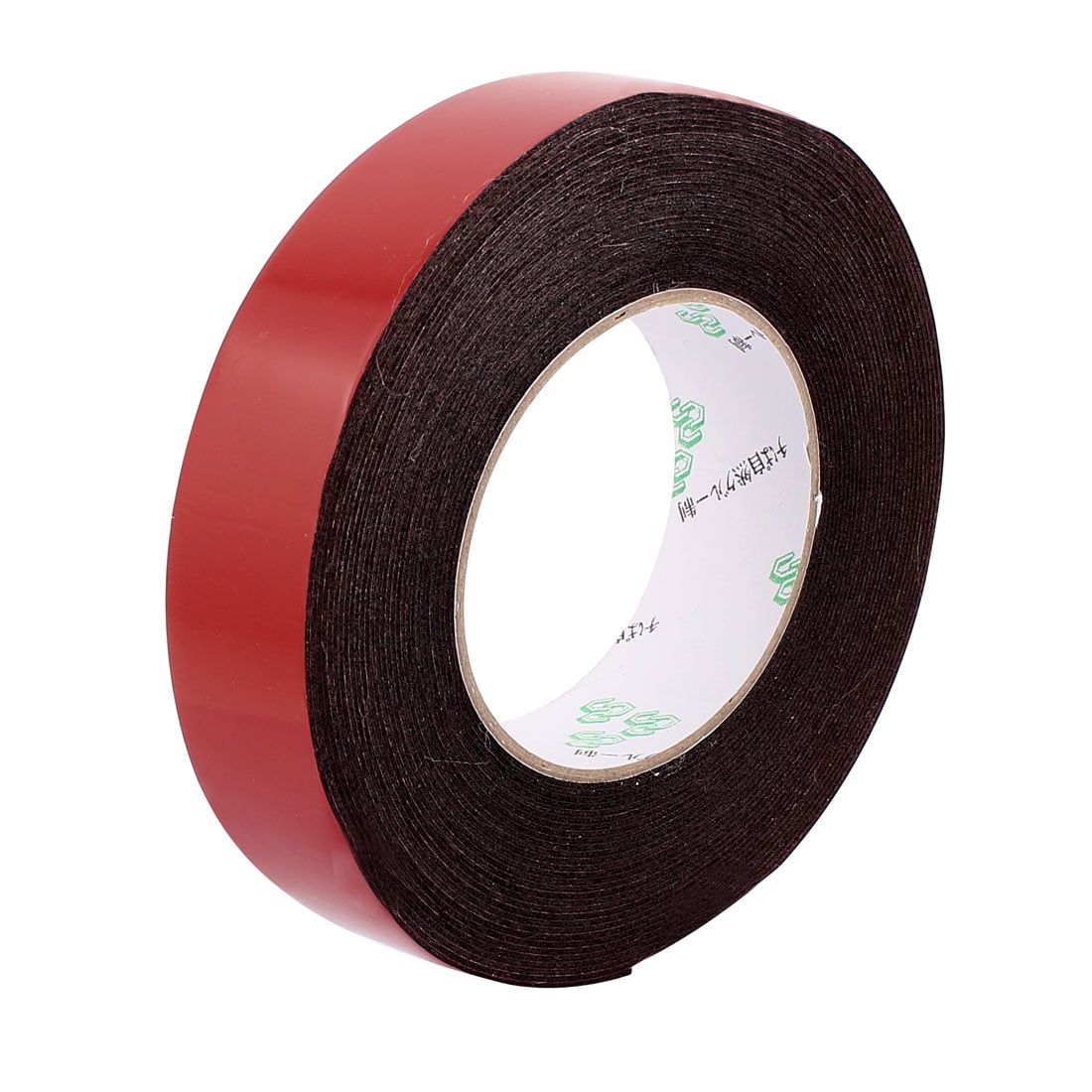 Ruban éponge Double Face Autocollant 5mm X 1mm - 10 Mètres (33 Pieds), Rouge Et Blanc