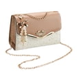 thumbnail image 4 of Bolso bandolera Yinane para mujer con cadena cuero Caqui, 4 of 8