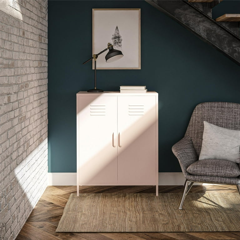 RealRooms Shadwick 2 Door Metal Locker Style Accent Storage
