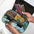 thumbnail image 6 of Kdxio Whimsical Treehouse Painting for Double Compartment Pen Case Oxford Organizer with Zipper Pockets for Students Artists, 6 of 7