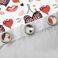 thumbnail image 4 of Homewish Female Women Adults Love Heart Print Black Out Curtains,Happy Valentine'S Day Curtains Pack of 2 (42x63 Each),Animal Cheetah Leopard Print Bedroom Curtains,Microfiber Bedroom Decor, 4 of 6
