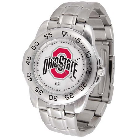 - Ohio State Sport Men's Steel Band Watch
