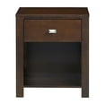 thumbnail image 5 of Modus Furniture Table de Chevet Riva à un Tiroir en Brun Chocolat, 5 of 5