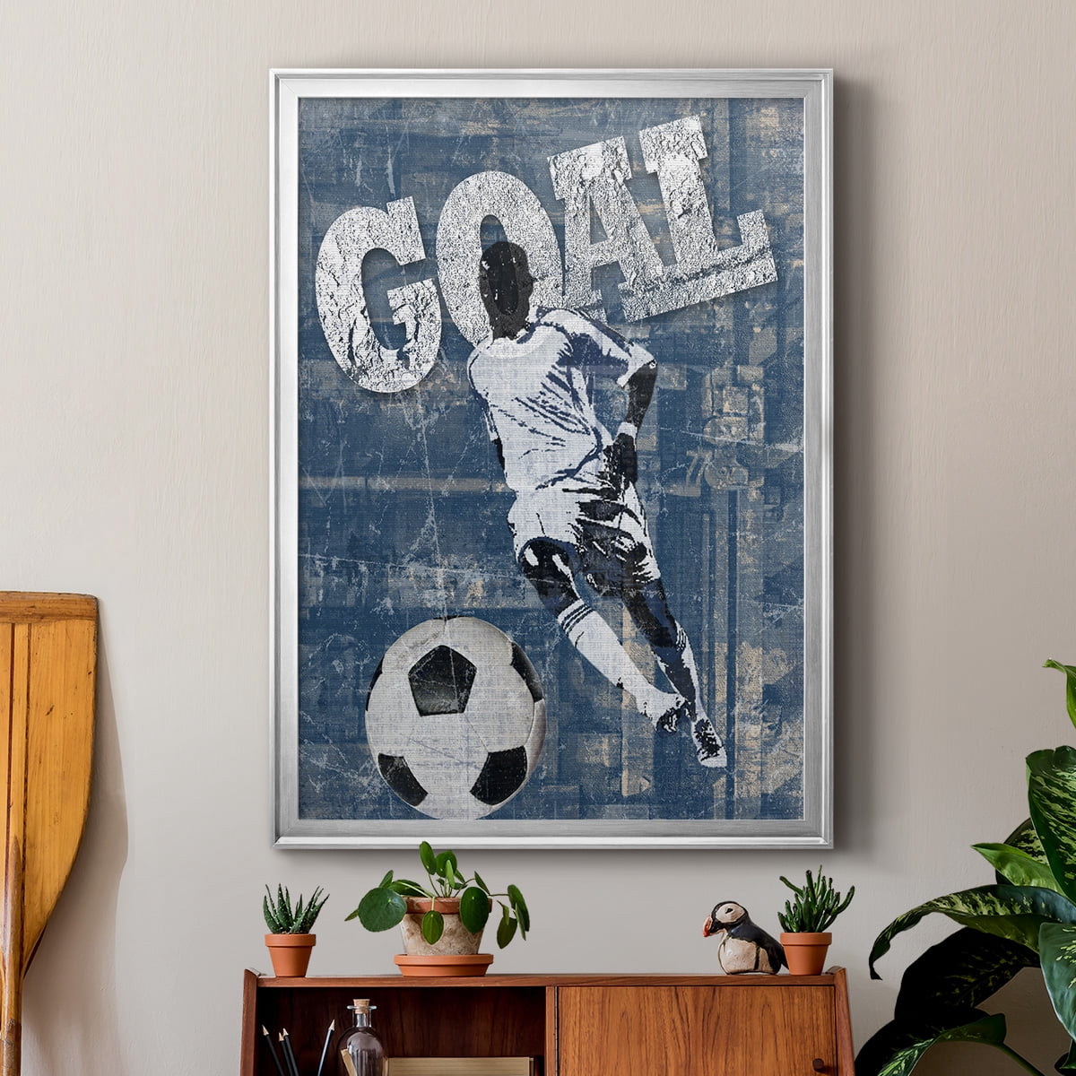 Goal Scorer Premium Framed Print - Ready to Hang