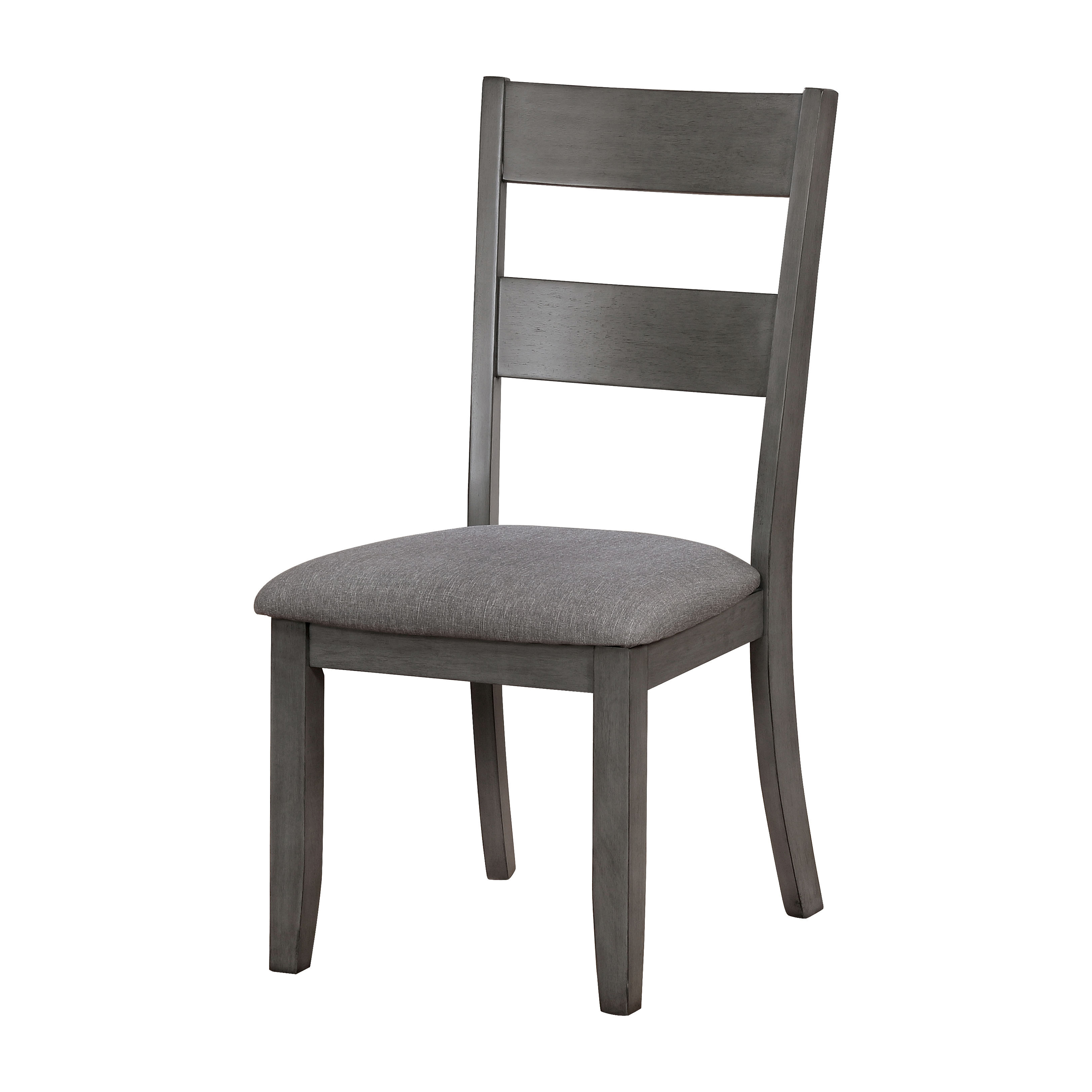 Furniture of America Gerret Ladder Back Dining Chairs - Set of 2, Gray