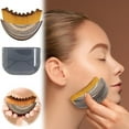 thumbnail image 3 of 2 Pack Facial Contour Brush, Soft Bristle Face Massage Brush for Skincare Routine, Curved Design for Jawline and Daily Use, 3 of 7