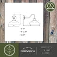 thumbnail image 6 of Dorado 1 Light Dusk to Dawn Red White Farmhouse Barn Dome Outdoor Wall Lantern, 6 of 9