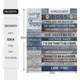 thumbnail image 5 of Boss Lady Gifts for Women - Boss Day Gifts for Her - Gifts for Female Boss Blanket 60"x50" - Boss Appreciation Gifts for Woman - Christmas Birthday Gifts for Boss Lady, 5 of 5